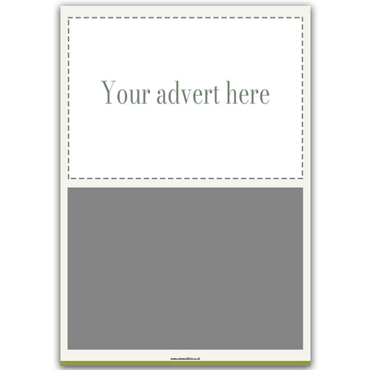 Back Cover 1/2 Page Advert