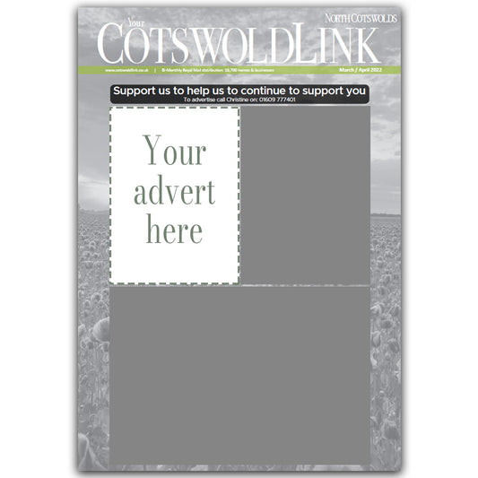 Front Cover 1/4 Page Advert